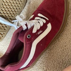Vans Maroon Old School Shoes-Size 7